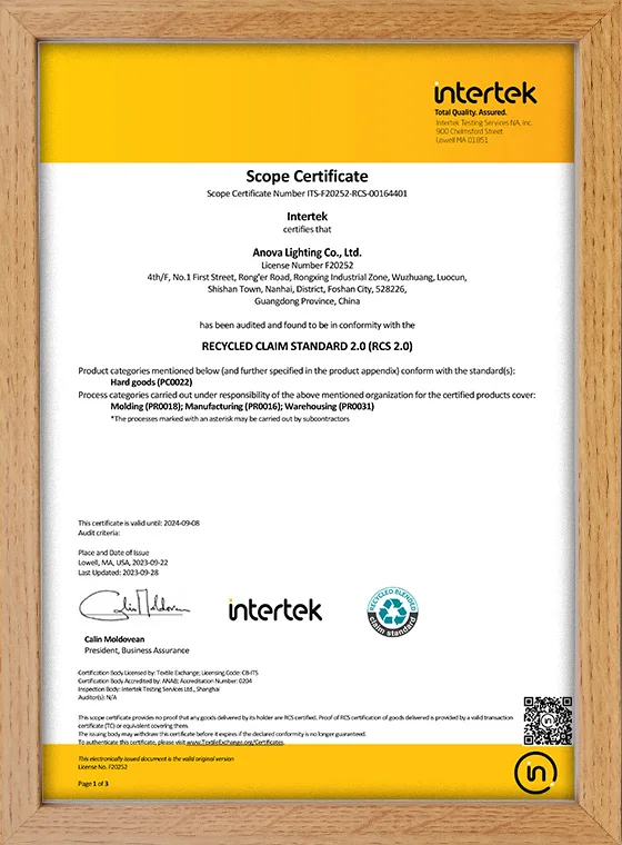 Certification