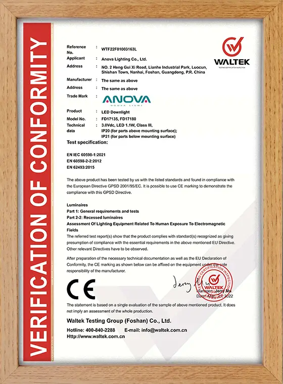 Certification